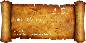Laki Dóra névjegykártya